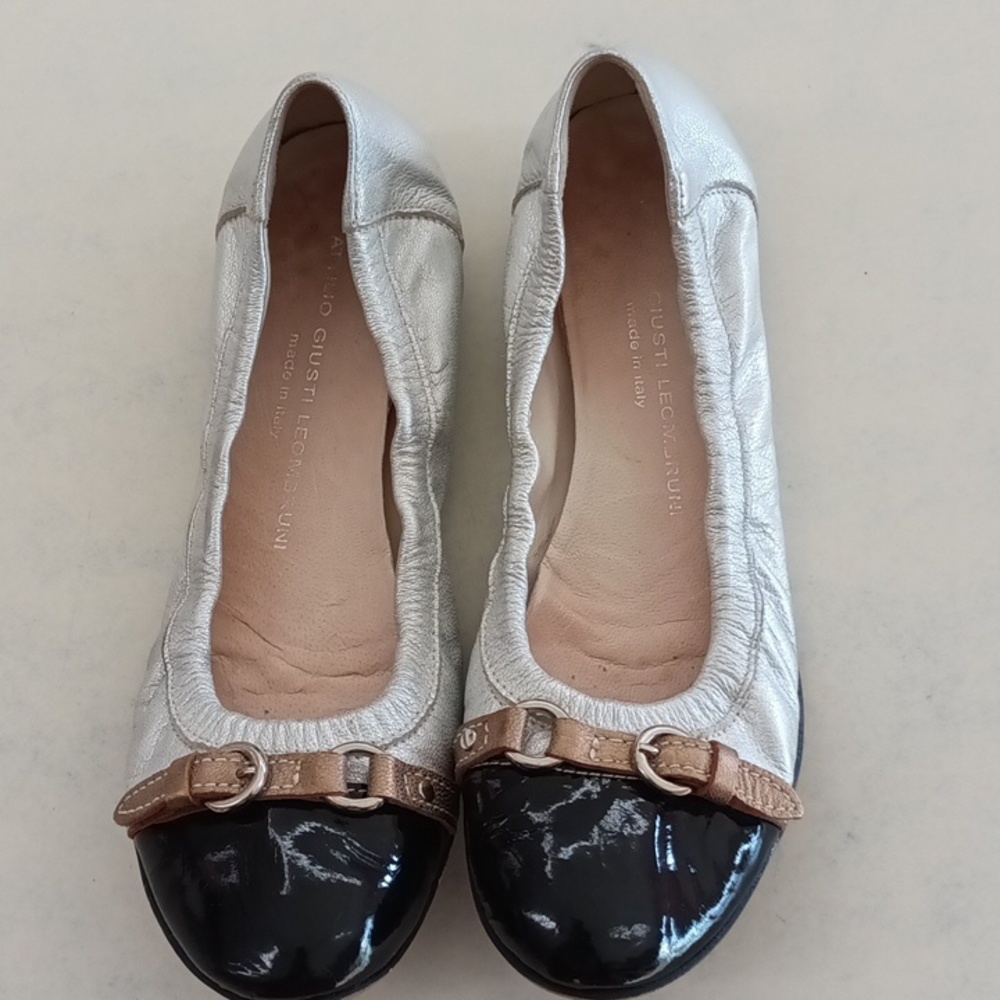 AGL ATTILIO GIUSTI LEOMBRUNI CAP-TOE FLATS